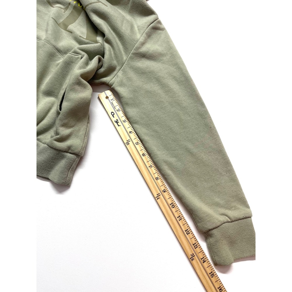 Calvin Klein Jeans Kids Sage Green Logo Pullover Hoodie Medium 10/12 0414 - Picture 4 of 10